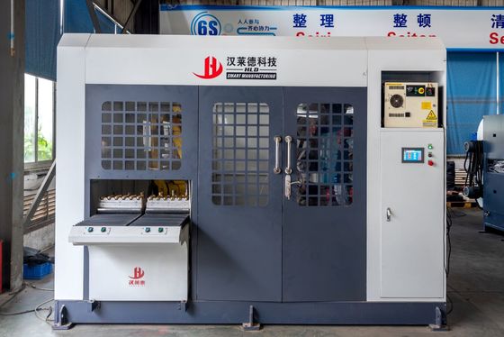 সারফেস ট্রিটমেন্টের জন্য Reprogrammable Abrasive Belt Grinding Machine 380V